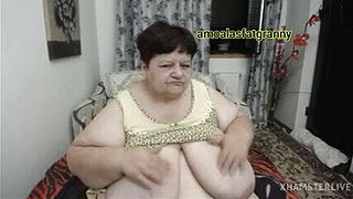 Romanian fat granny with big tits